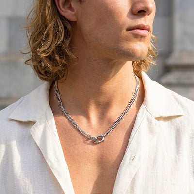 Ring Bar Pendant | Men's Necklace | MN1085