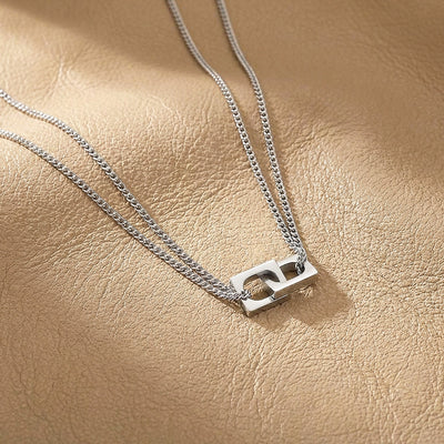 Ring Bar Pendant | Men's Necklace | MN1085