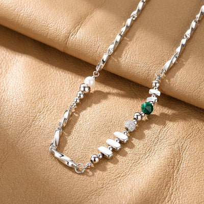 Mixed Bead & Bar Link | Men's Necklace | MN1086