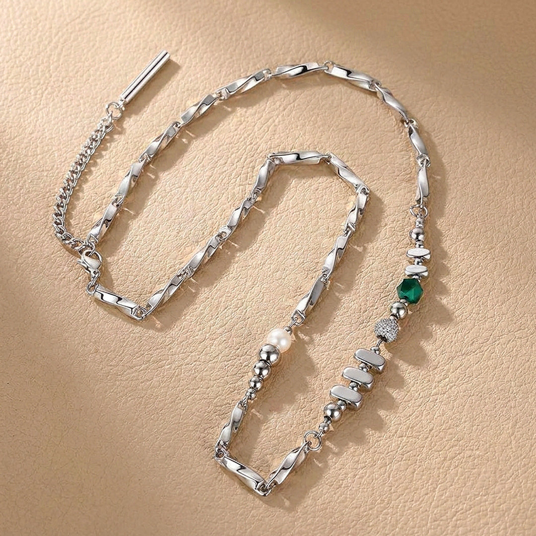 Mixed Bead & Bar Link | Men's Necklace | MN1086