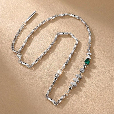 Mixed Bead & Bar Link | Men's Necklace | MN1086
