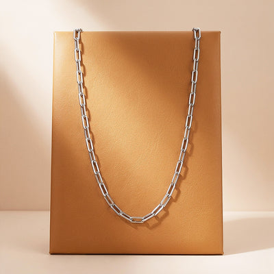 Paperclip Link Chain | Men's Necklace | MN1087