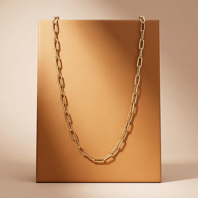 Paperclip Link Chain | Men's Necklace | MN1087