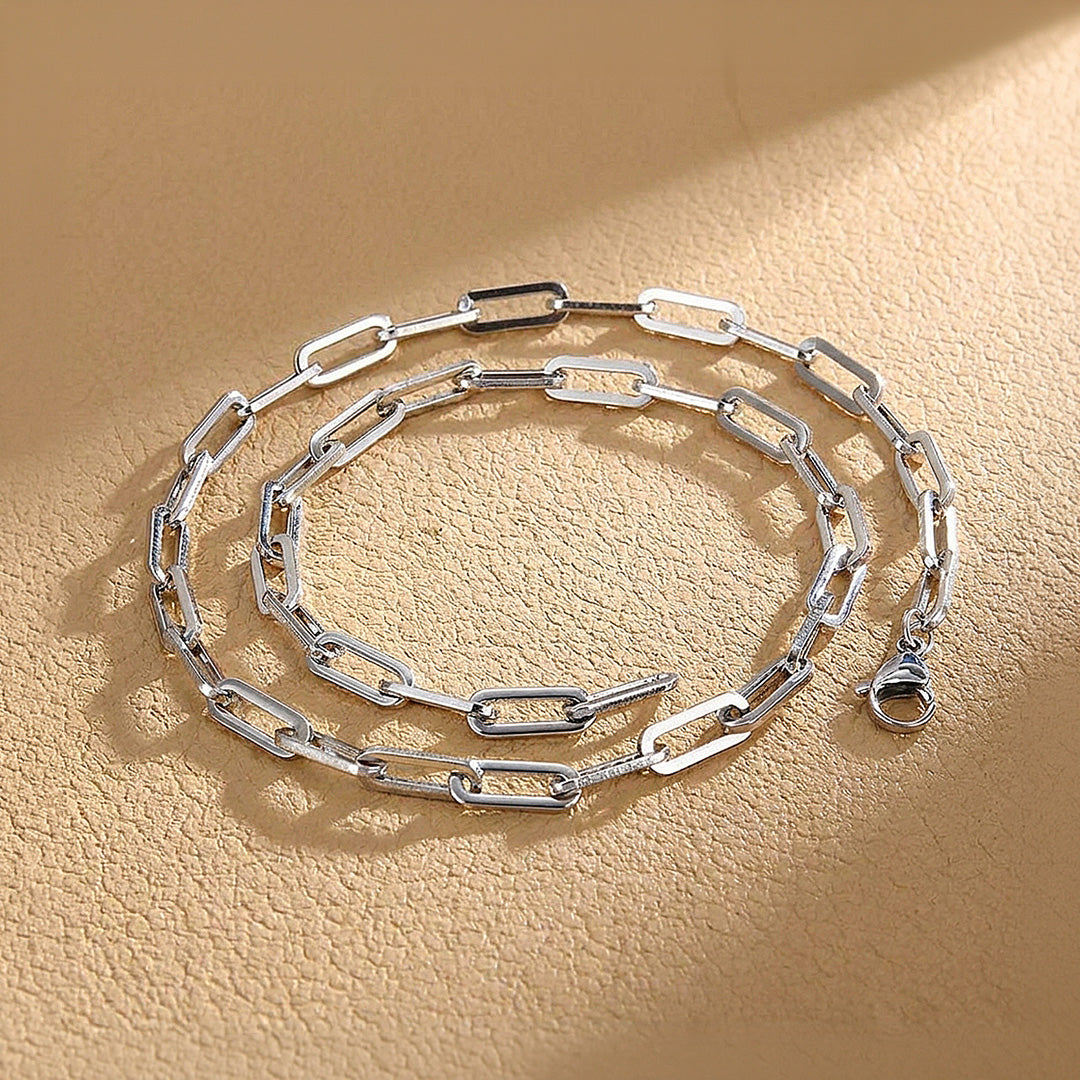 Paperclip Link Chain | Men's Necklace | MN1087