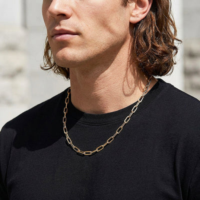 Paperclip Link Chain | Men's Necklace | MN1087
