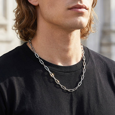 Paperclip Link Chain | Men's Necklace | MN1087