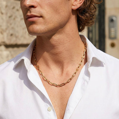 Paperclip Link Chain | Men's Necklace | MN1087