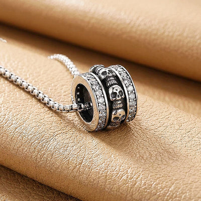 Skull Barrel Pendant | Men's Necklace | MN1089