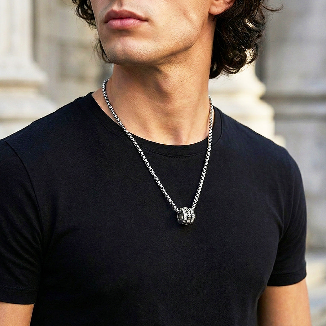 Skull Barrel Pendant | Men's Necklace | MN1089