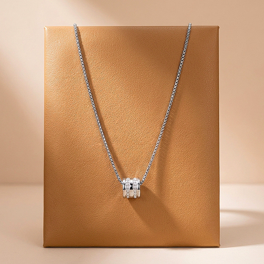 Stone Barrel Pendant | Men's Necklace | MN1090