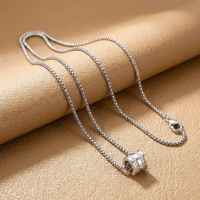 Stone Barrel Pendant | Men's Necklace | MN1090