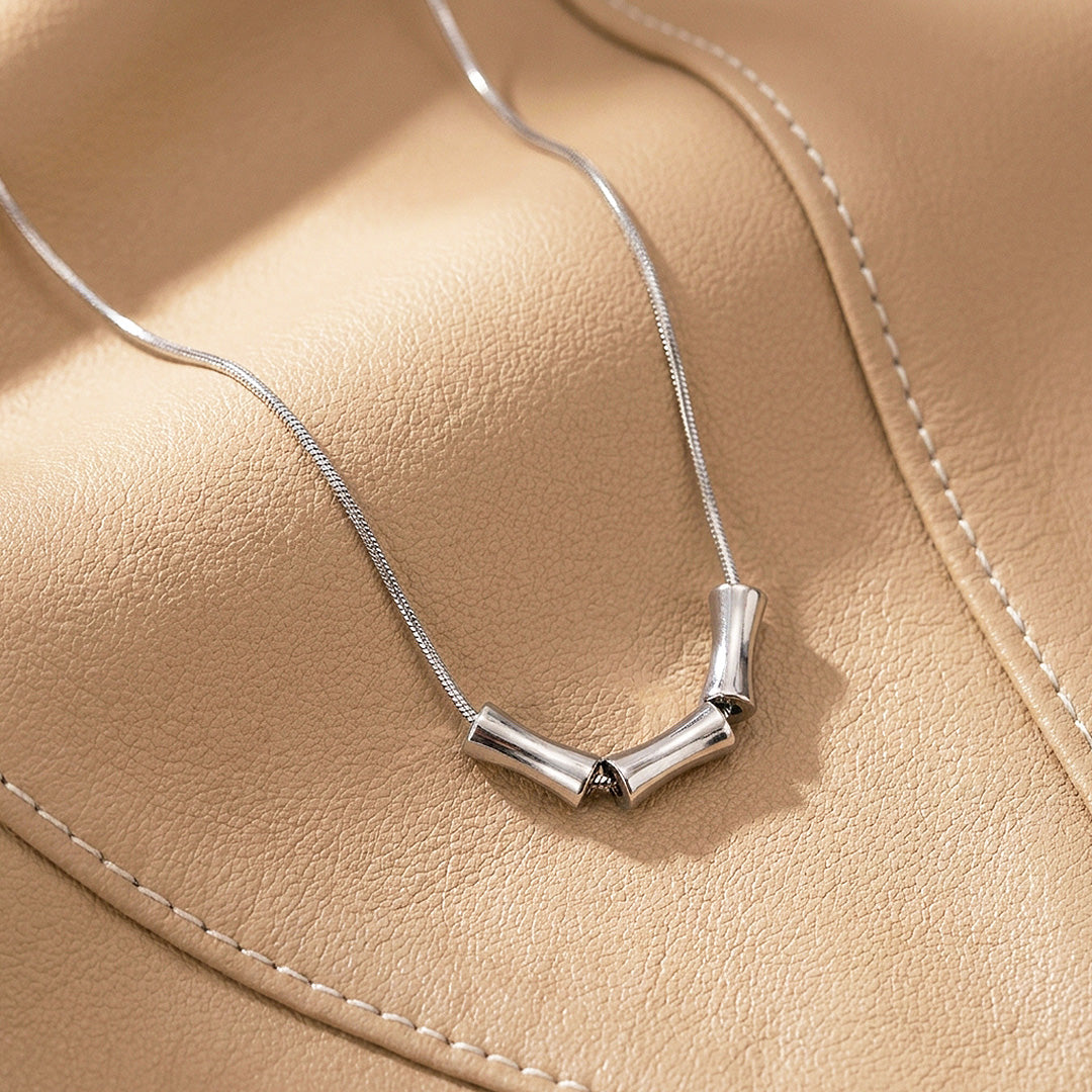 Triple Tube Bead Snake Chain | Men's Necklace | MN1092