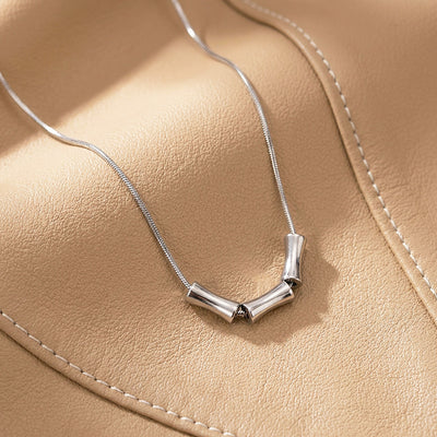 Triple Tube Bead Snake Chain | Men's Necklace | MN1092
