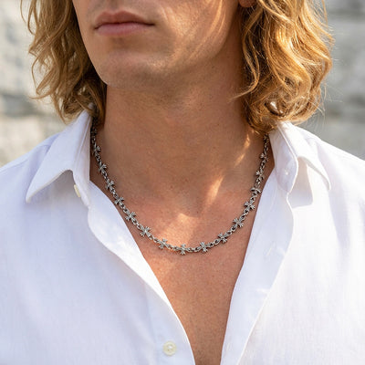 Cross Link Chain | Men's Necklace | MN1094