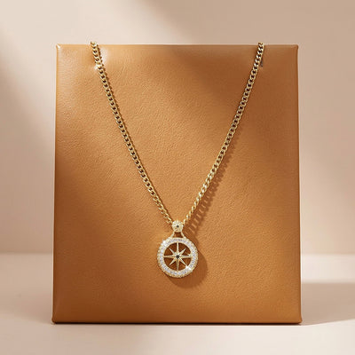 North Star Compass Pendant | Men's Necklace | MN1095