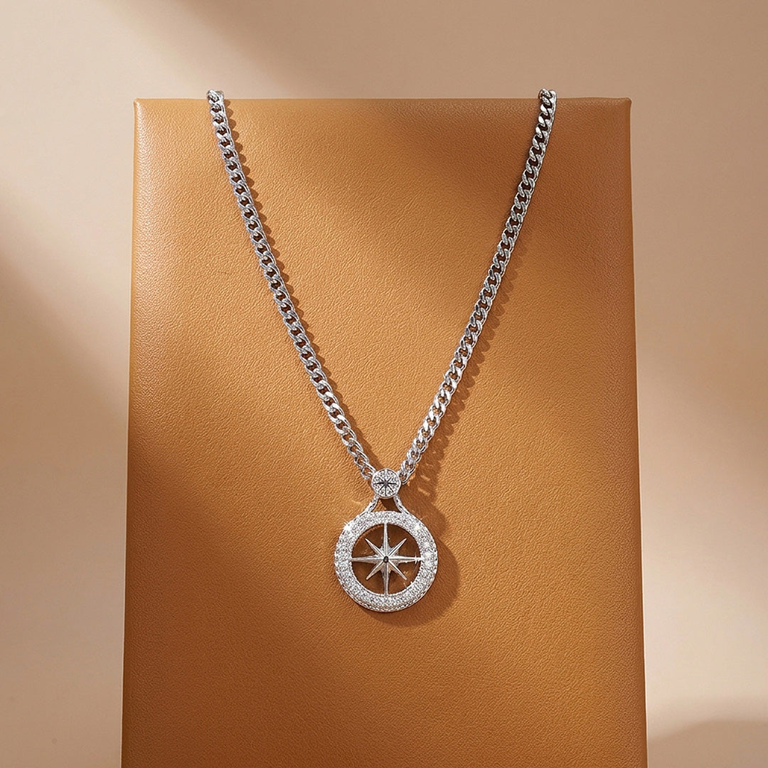 North Star Compass Pendant | Men's Necklace | MN1095