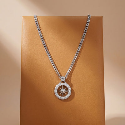 North Star Compass Pendant | Men's Necklace | MN1095