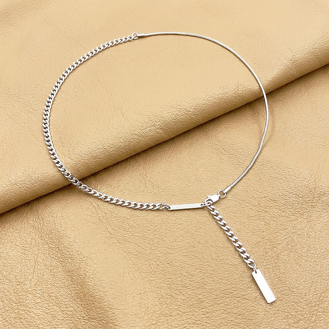 Y-Drop Bar Pendant | Men's Necklace | MN1098