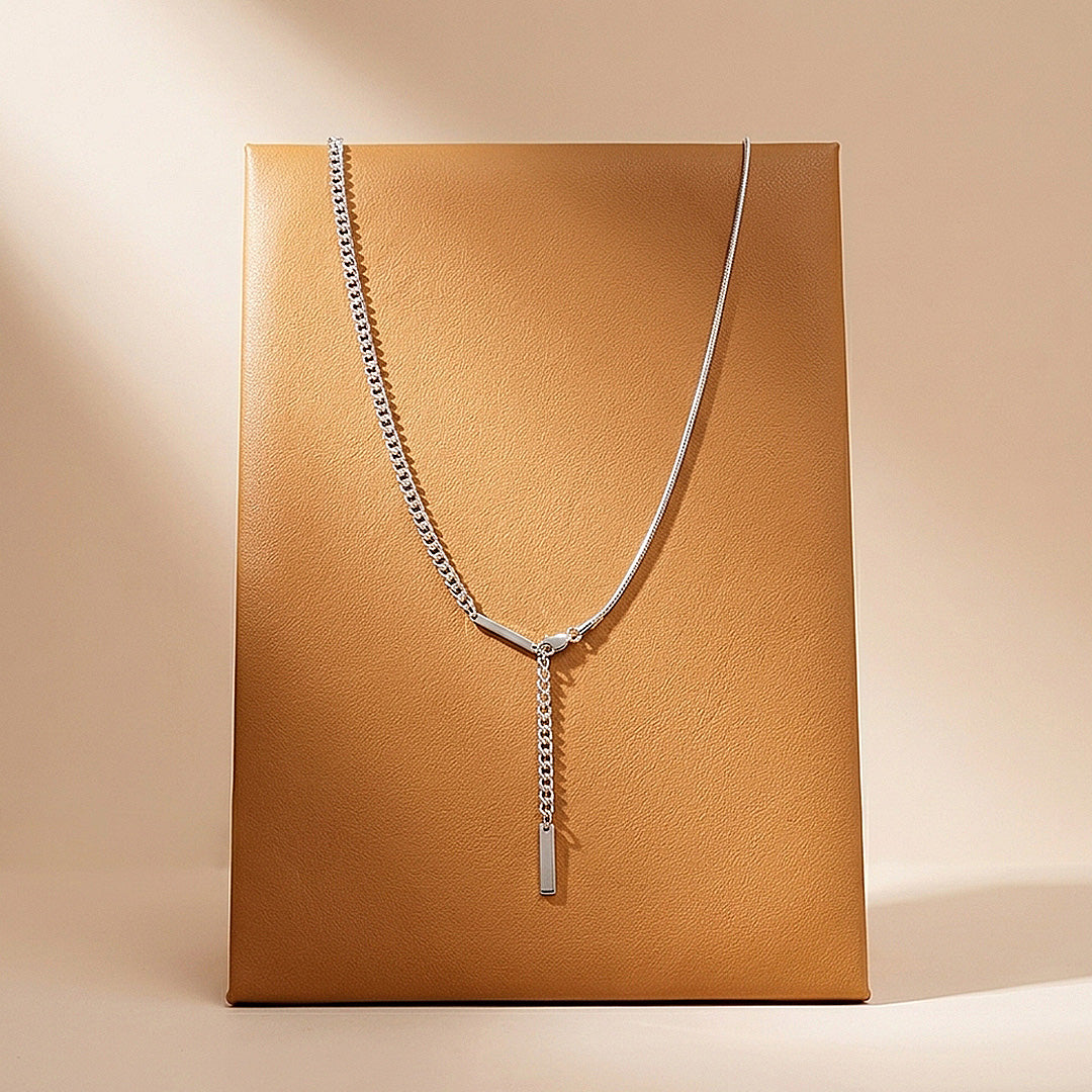 Y-Drop Bar Pendant | Men's Necklace | MN1098