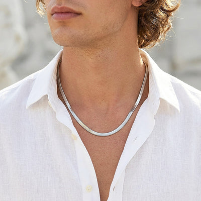 Flat Snake Chain | Men's Necklace | MN1100