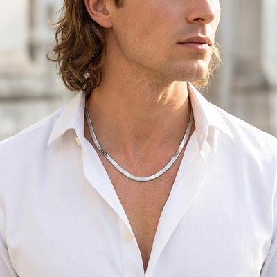 Flat Snake Chain | Men's Necklace | MN1100