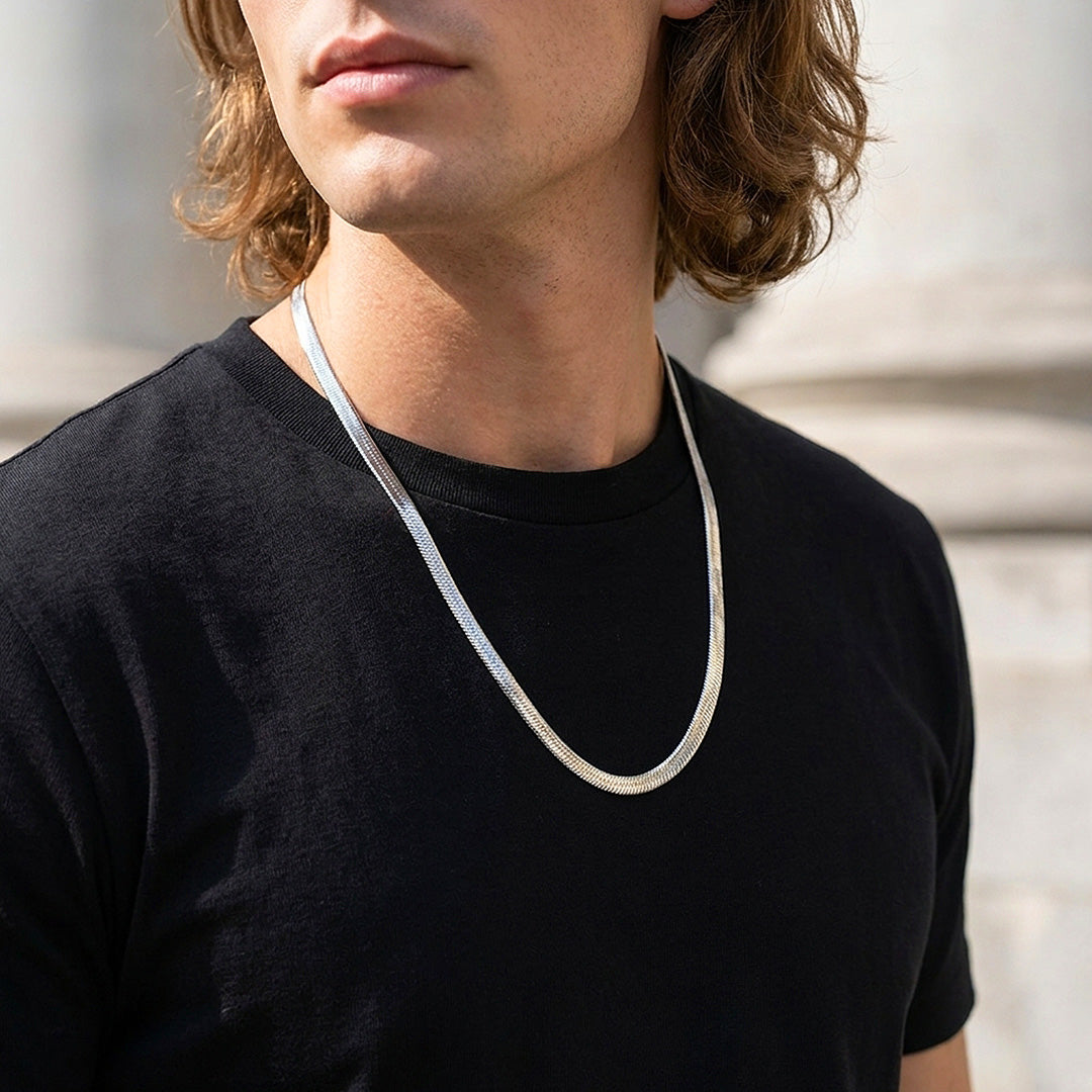 Flat Snake Chain | Men's Necklace | MN1100