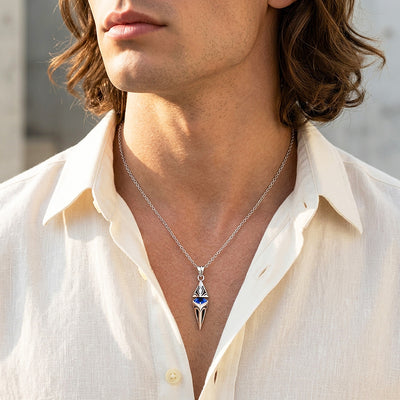 Starburst 3D Arrowhead Pendant | Men's Necklace | MN1104
