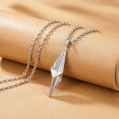 3D Geometric Diamond Pendant | Men's Necklace | MN1105
