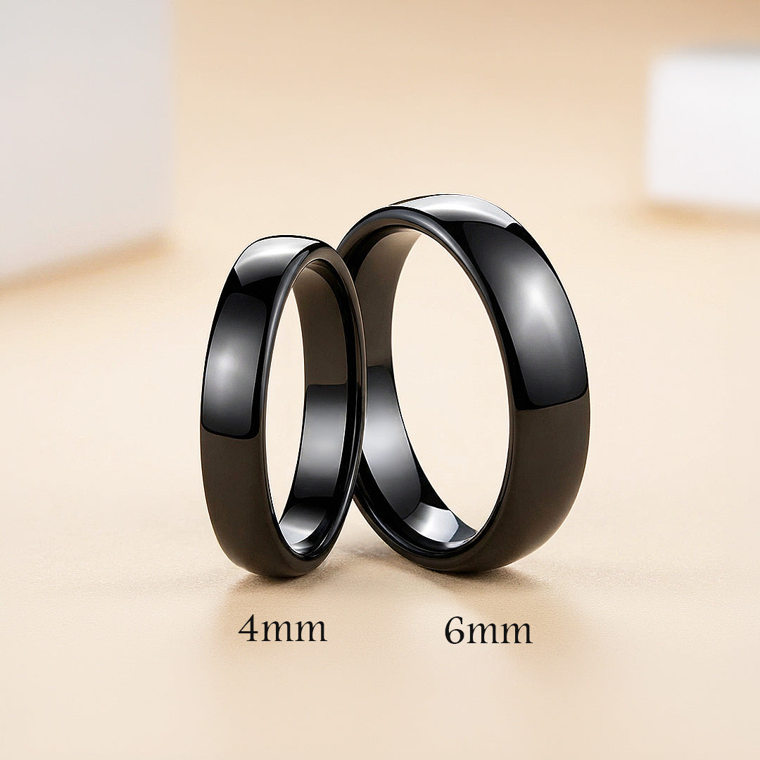 Magnate | Tungsten Couple Rings | Black Wedding Bands