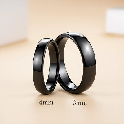 Magnate | Tungsten Couple Rings | Black Wedding Bands