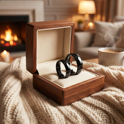 Magnate | Tungsten Couple Rings | Black Wedding Bands