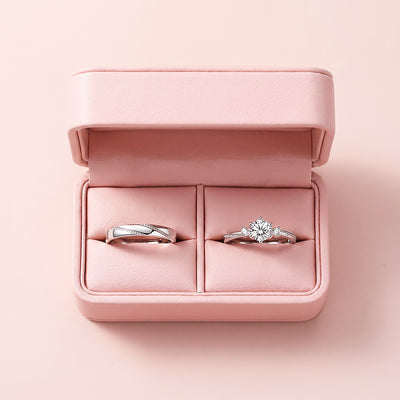 Milgrain Promise Couple Rings
