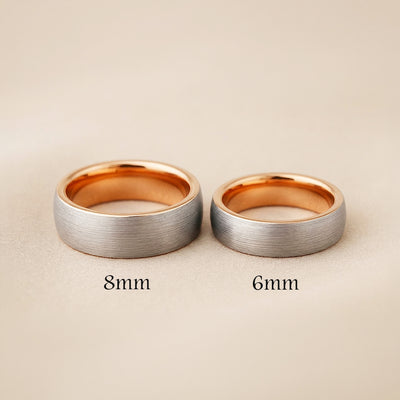 Noble | Tungsten Couple Rings | Silver Wedding Bands