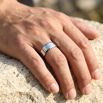 Paladin | Polished Tungsten Carbide Ring | Men's Ring