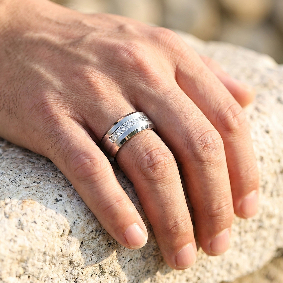 Paxton | Brushed Tungsten Carbide Ring | Men's Ring