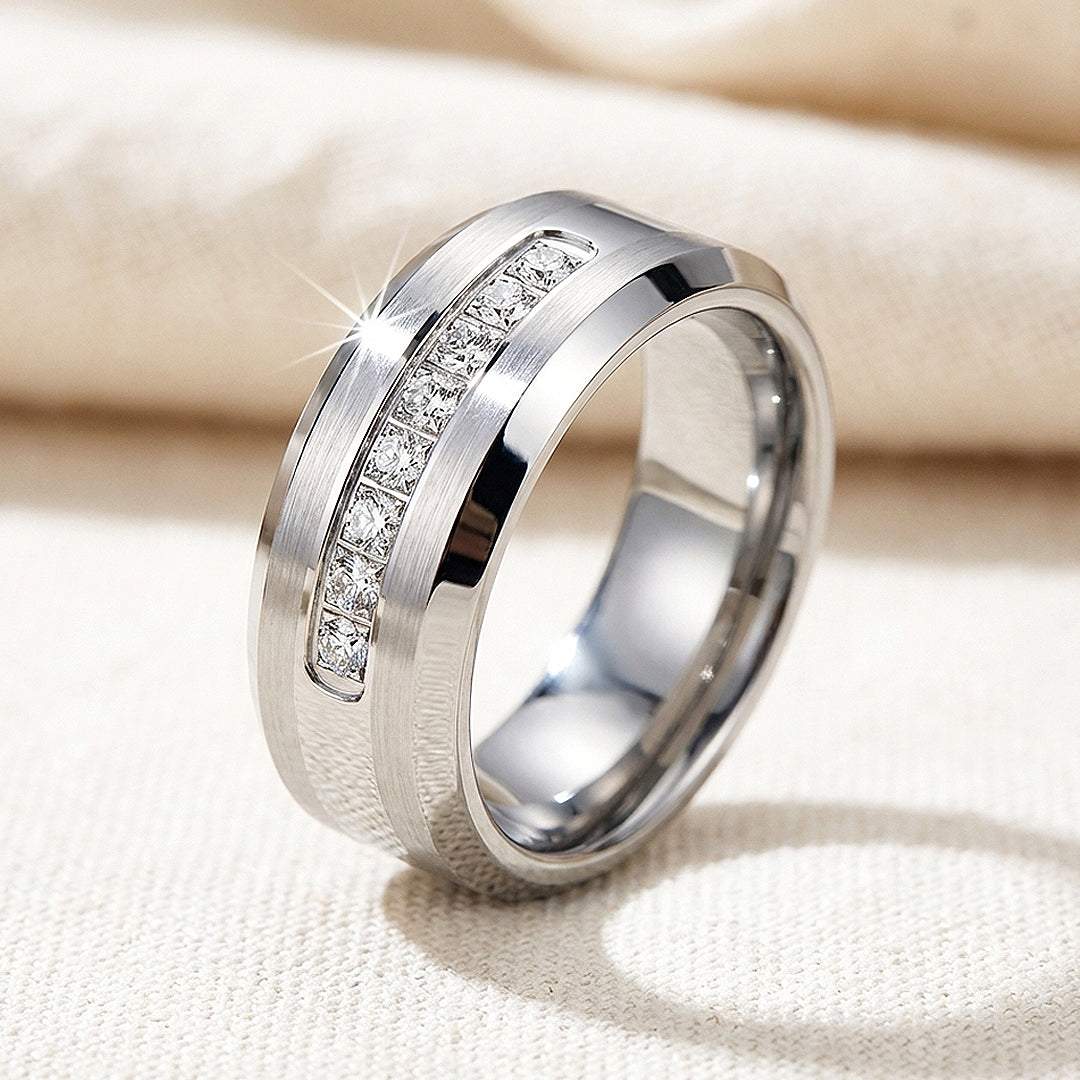 Paxton | Brushed Tungsten Carbide Ring | Men's Ring