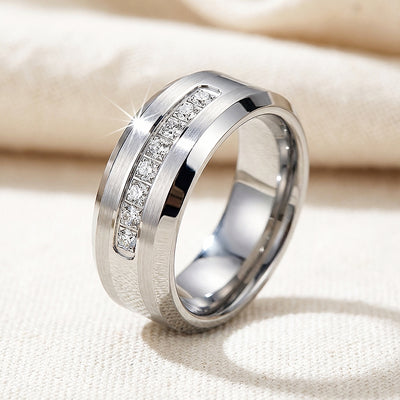 Paxton | Brushed Tungsten Carbide Ring | Men's Ring