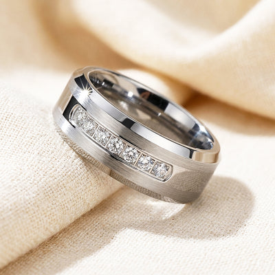 Paxton | Brushed Tungsten Carbide Ring | Men's Ring