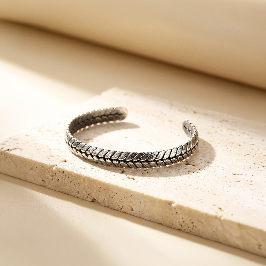 Percival Ancient | Men's Braided Metal Cuff
