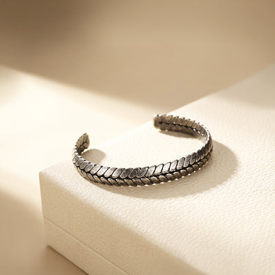 Percival Ancient | Men's Braided Metal Cuff