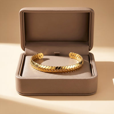 Percival Gold | Men's Braided Metal Cuff
