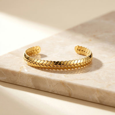 Percival Gold | Men's Braided Metal Cuff