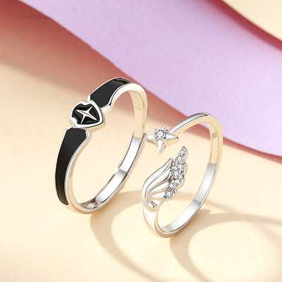Princess and Paladin Couple Rings