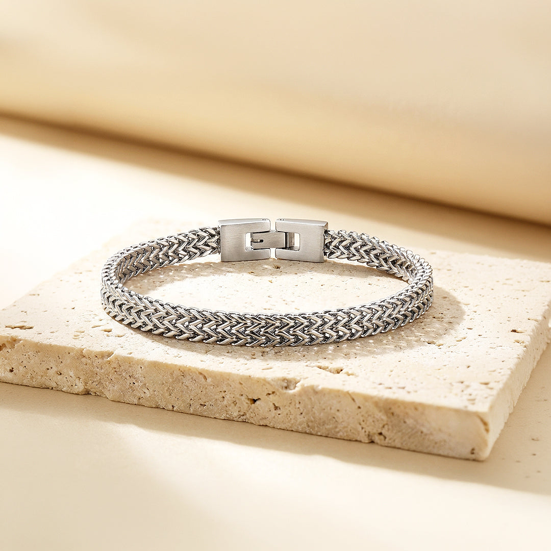 Silver Dragon Scales | Men's Chain Bracelet