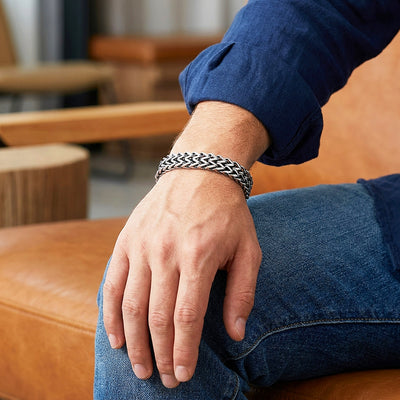 Silver Shield | Men's Bracelet
