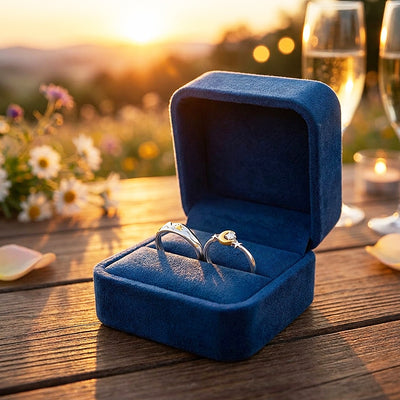 Sun & Moon Couple Rings | Solar and Lunar Love