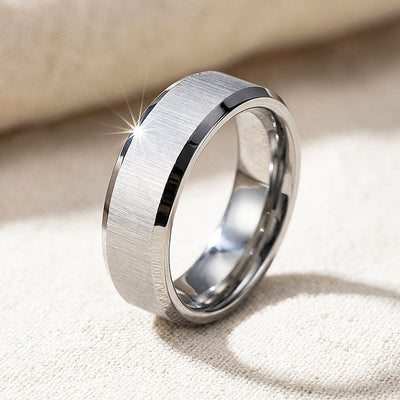 Span Brushed Tungsten Carbide Ring | Men's Ring