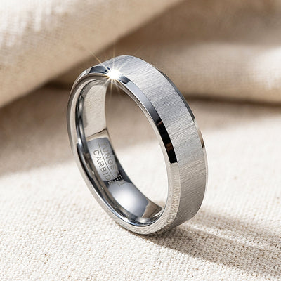 Span Brushed Tungsten Carbide Ring | Men's Ring