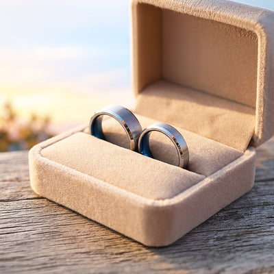 Vault | Tungsten Couple Rings | Silver Wedding Bands