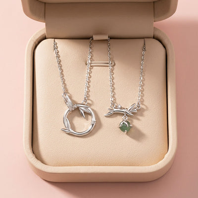 Whispering Leaves | Couple Necklace